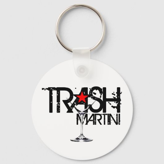 TRASH Martini Sleutelhanger (Voorkant)