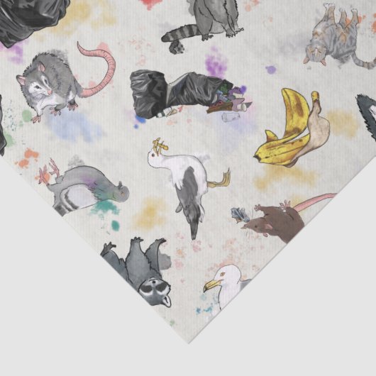 Trash Panda en Friends Tissuepapier (Detail)