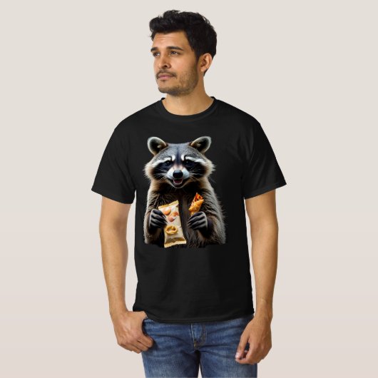 Trash Panda: Grappige Wasbeer Graphic T-shirt (Voorkant volledig)