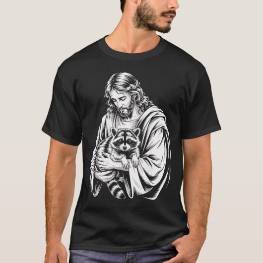 Trash Panda Jesus Raccoon Trashed Racoon Animal Ra T-shirt (Voorkant)