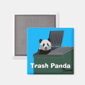Trash Panda magnet Magneet (Voorkant / Achterkant)