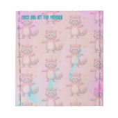 Trash Panda notepad - Notizblock Notitieblok (Voorkant)