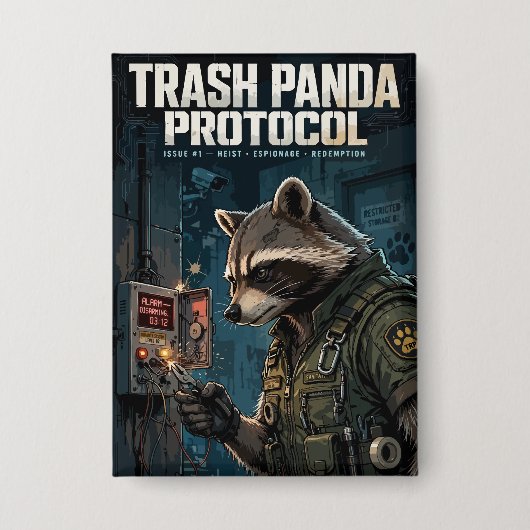 Trash Panda Protocol Button (Voorkant)
