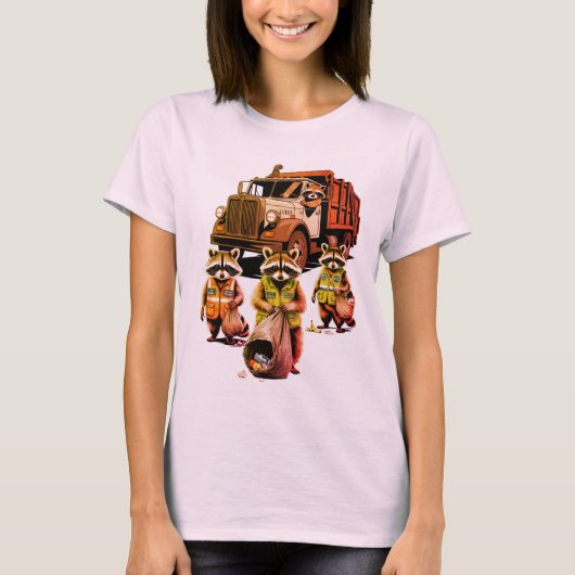 Trash Pandas: het viertal van de pandacalyps T-shirt (Voorkant)