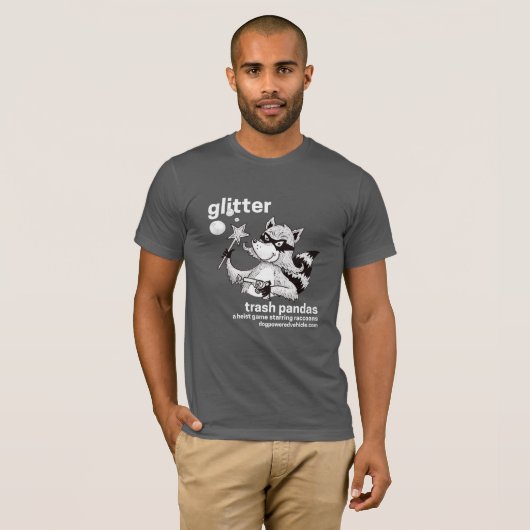 Trash Pandas RPG: Glitter, de Wilde Eén T-shirt (Voorkant volledig)