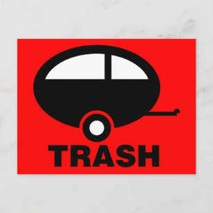 Trash ~ RV Travel Camping Briefkaart