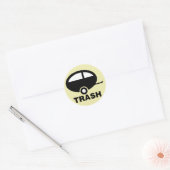 Trash ~ RV Travel Camping Ronde Sticker (Envelop)