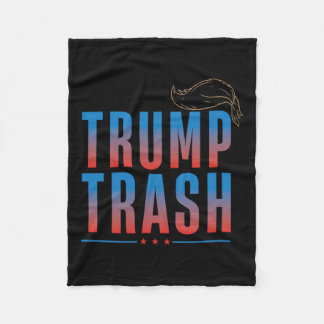 Trash Trump 2024 Grunge Garbyge voor Trump Funny T Fleece Deken