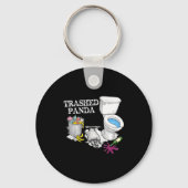 Trashed Panda Drunk Racoon Party Animal Meme Funny Sleutelhanger (Voorkant)