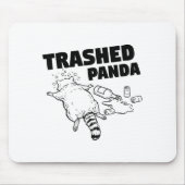 Trashed Panda Funny Drunk Racoon  Muismat (Voorkant)