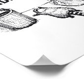 Trashed Panda Funny Drunk Racoon Poster (Hoek)