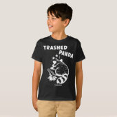 Trashed Panda Hangover Social Media Crazy Drunk Ra T-shirt (Voorkant volledig)