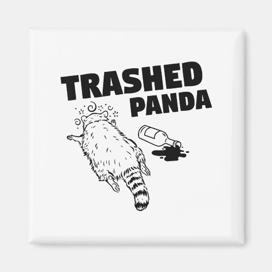 Trashed Panda  Magneet (Voorkant)