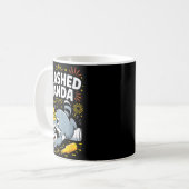 Trashed Panda New Year 2026 Funny Raccoon Design  Koffiemok (Voorkant links)