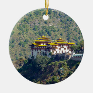 Trashigang Dzong - Oostelijk Bhutan Keramisch Ornament