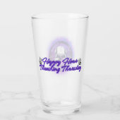 Trashing donderdag glazen beker (Achterkant)