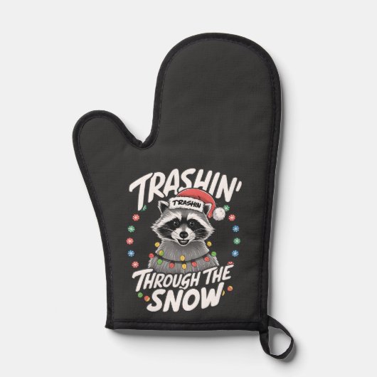 Trashing Through the Snow Funny Raccoon Christmas (Recto)