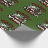 Trashy Redneck Kerstmis Cadeaupapier (Hoek)