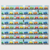 Trasportjongen (Traffic Jam) Cadeaupapier (Vlak)