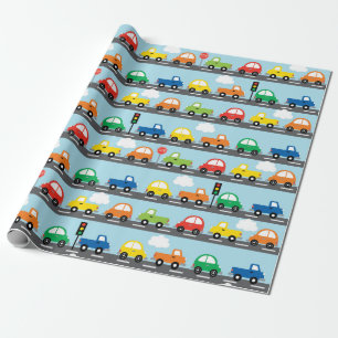 Trasportjongen (Traffic Jam) Cadeaupapier