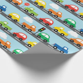 Trasportjongen (Traffic Jam) Cadeaupapier (Hoek)