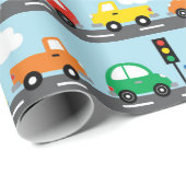 Trasportjongen (Traffic Jam) Cadeaupapier (Rol Hoek)