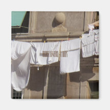 Trastevere, Italië, Clothesline, brown Magnet