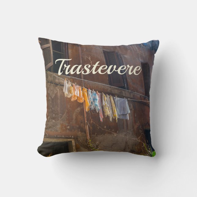 Trastevere Rome Kussen (Voorkant)