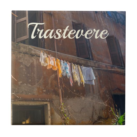 Trastevere Rome Tegeltje (Voorkant)