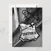 Trattoria Sign Postcard Briefkaart (Voorkant / Achterkant)
