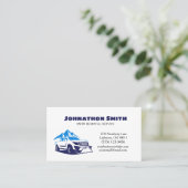 Trauck Plow Snow Removal Service Visitekaartje (Staand voorkant)