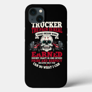 Traucker geeft Funny Tractor 18 Wheeler iPhone 13 Hoesje