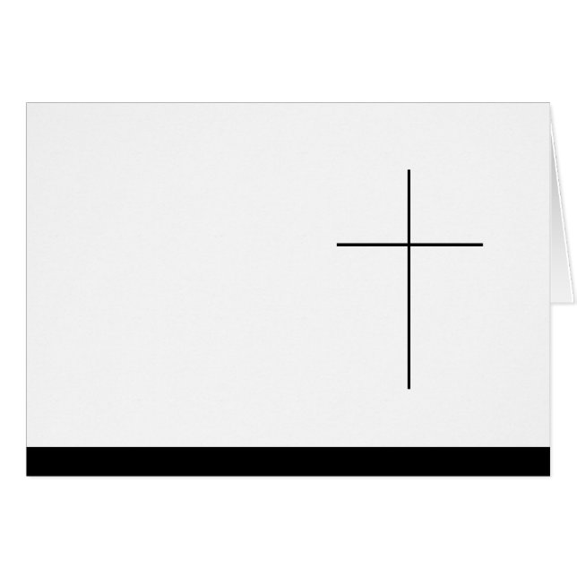 Trauerkarte (Devant horizontal)