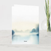 Trauerkarte "Augenblick des Abschieds" (Achterkant)