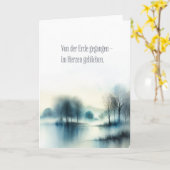 Trauerkarte "im Herzen geblieben" Kaart (Gele Bloem)