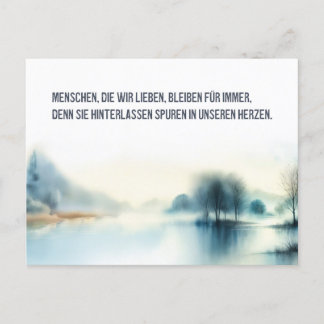 Trauerkarte "Menschen, die wir lieben" Briefkaart