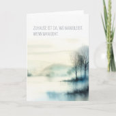 Trauerkarte "Zuhause" Aankondiging (Voorkant)