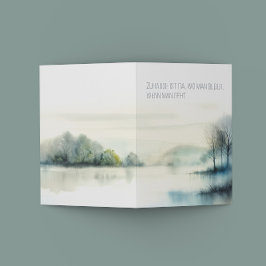 Trauerkarte "Zuhause" Aankondiging