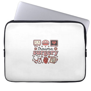 Trauma chirurgie vintage medische vector shirt ont laptop sleeve