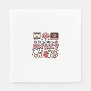 Trauma chirurgie vintage medische vector shirt ont servet