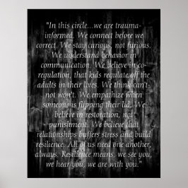 Trauma Informed Quotes Poster