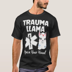 Trauma Llama Alpaca Uw Wond Grappig T-shirt