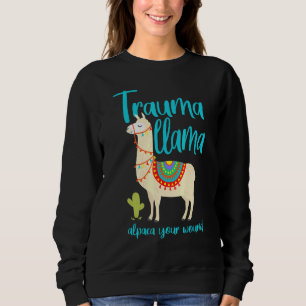 Trauma Llama Alpaca Your Wound Boerderij Animal Ca Trui