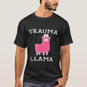 Trauma Llama Cute Woman Medical Doctor MD Funny Ph T-shirt