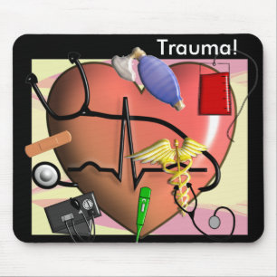 Trauma Nurse Art Gifts Muismat