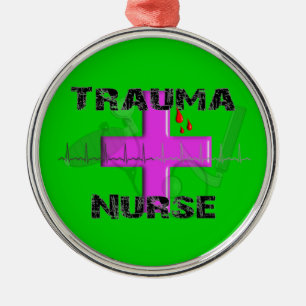 Trauma Nurse kerstboomversiering Metalen Ornament