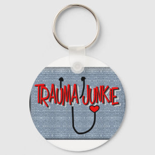 Trauma Nurse "Trauma Junkie" Gifts Sleutelhanger