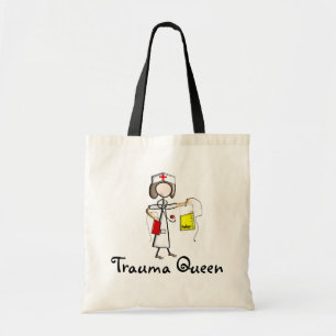 Trauma Nurse "Trauma Queen" T-Shirts en Gifts Tote Bag