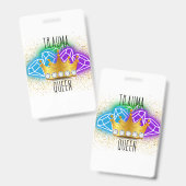 Trauma Queen Badge Houder (Voor- en achterkant)