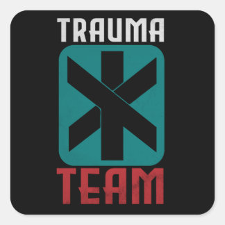 Trauma Team Cyber Gaming Gift Vierkante Sticker